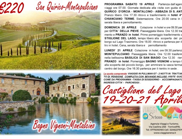 TOSCANA pasqua 2025