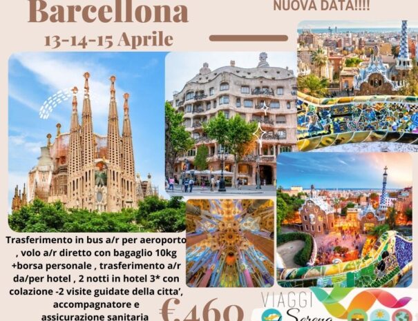 BARCELLONA APRILE NUOVA DATA 2025