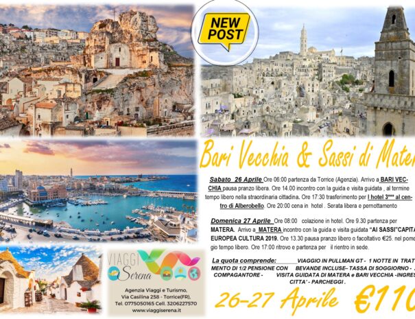 MATERA BARI 26-27 APRILE 2025