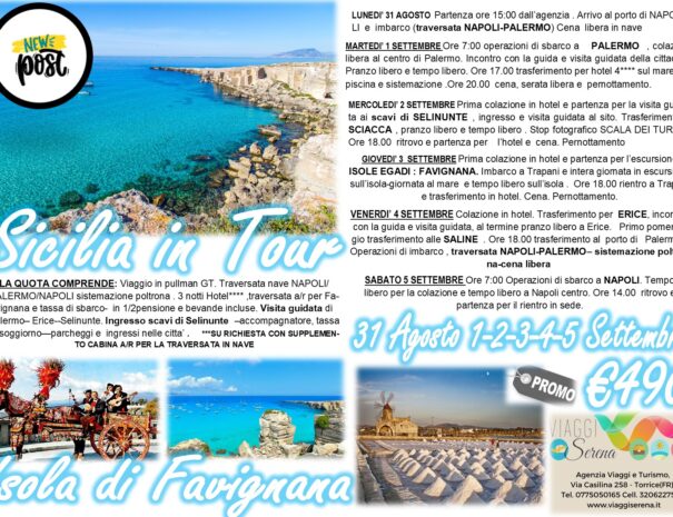 sicilia palermo favignana erice selinunte 31 agosto