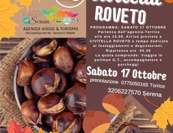 CIVITELLA ROVETO SABATO 17 OTTOBRE 2026