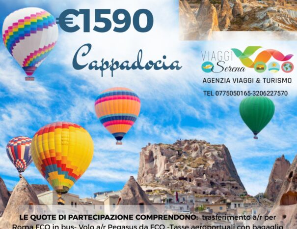 Cappadocia Turchia 13-20 Maggio 2027