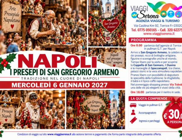 NAPOLI SAN GREGORIO 6 GENNAIO 2027