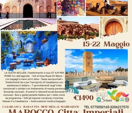 Marocco 15-22 Maggio 2027