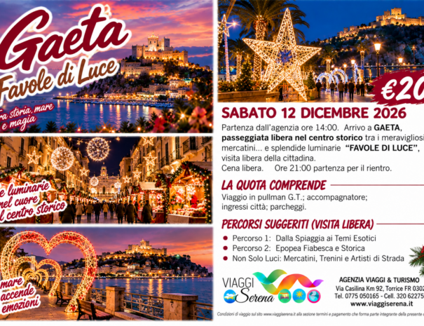 luminarie di gaeta 12 dicembre 2026
